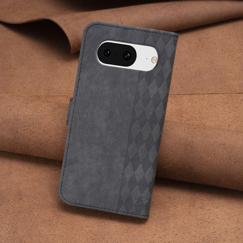 Flip Cover Google Pixel 8 Geometrisk Frise