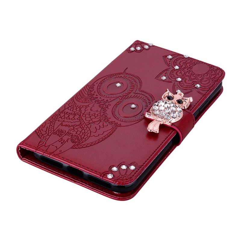 Flip Cover Google Pixel 8 Ugle Mandala Og Charm