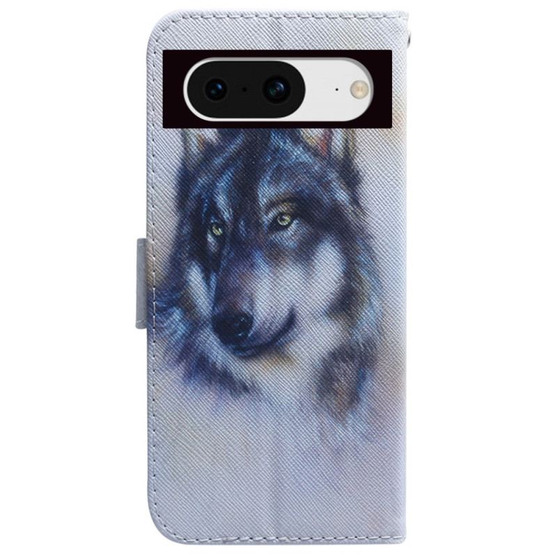 Flip Cover Til Google Pixel 8 Akvarelhund