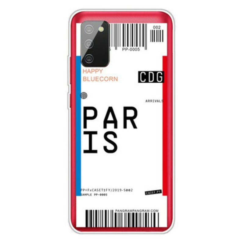 Cover Samsung Galaxy A02s Boardingkort Til Paris