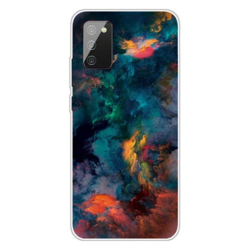 Cover Samsung Galaxy A02s Farverige Skyer