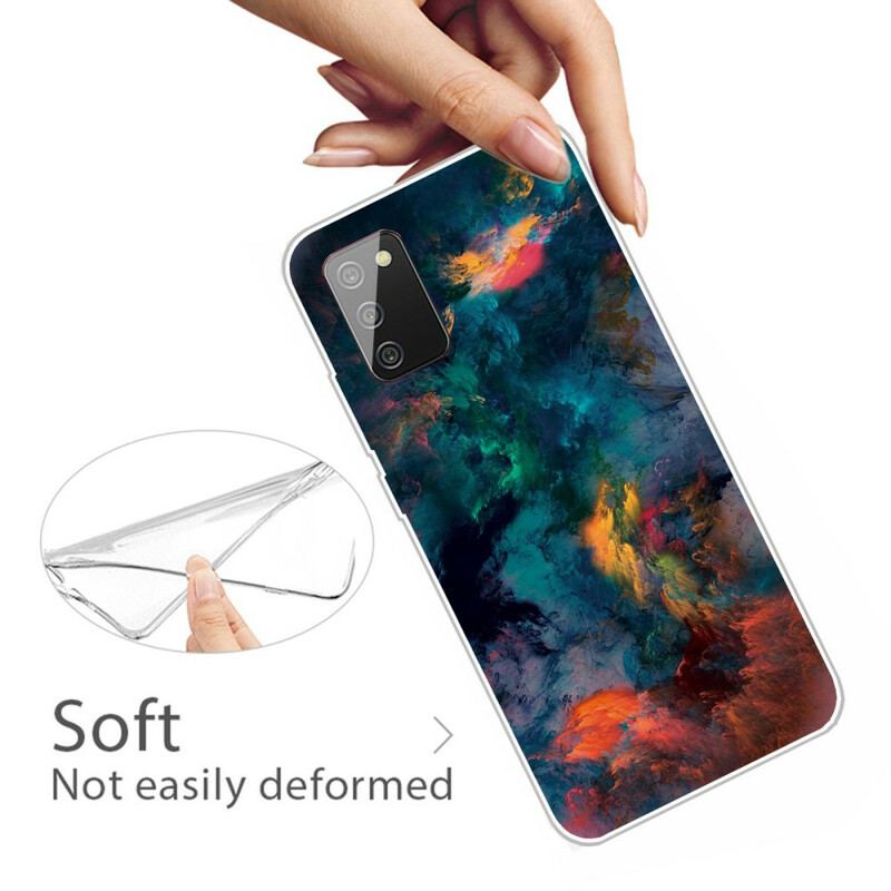 Cover Samsung Galaxy A02s Farverige Skyer