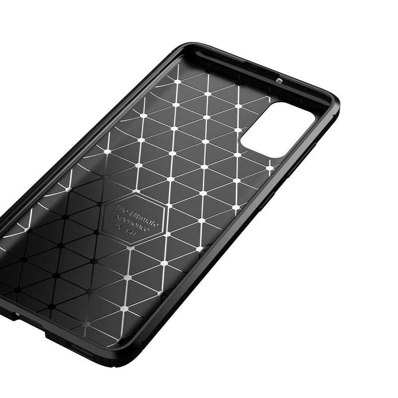 Cover Samsung Galaxy A02s Fleksibel Kulfibertekstur