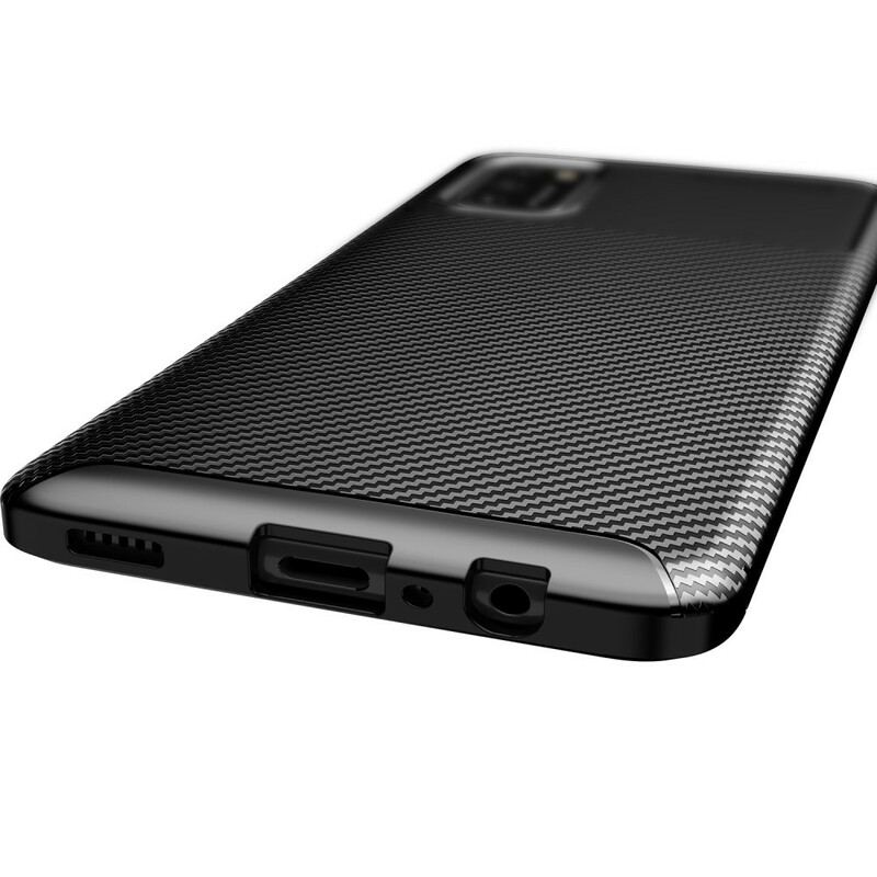 Cover Samsung Galaxy A02s Fleksibel Kulfibertekstur