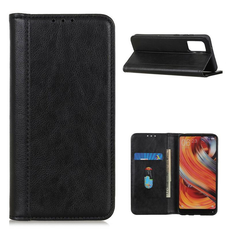 Cover Samsung Galaxy A02s Flip Cover Litchi Split Læder Farve