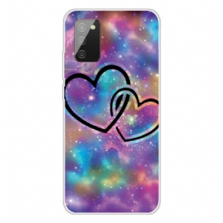 Cover Samsung Galaxy A02s Lænkede Hjerter