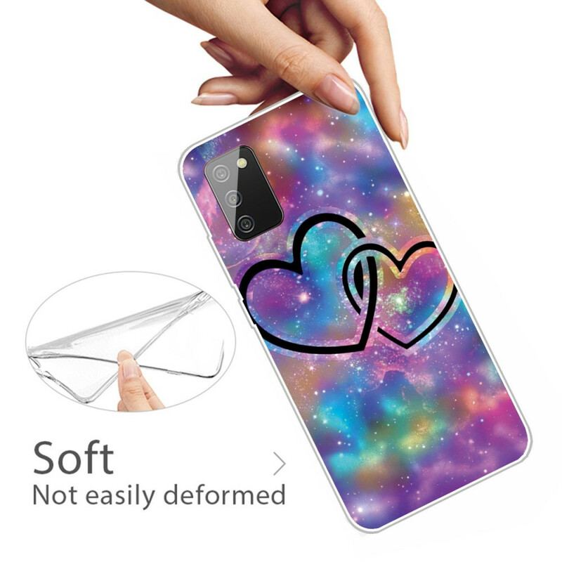 Cover Samsung Galaxy A02s Lænkede Hjerter