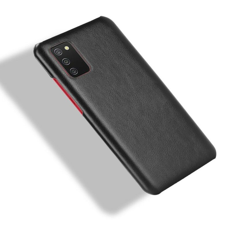 Cover Samsung Galaxy A02s Litchi Læder Effekt