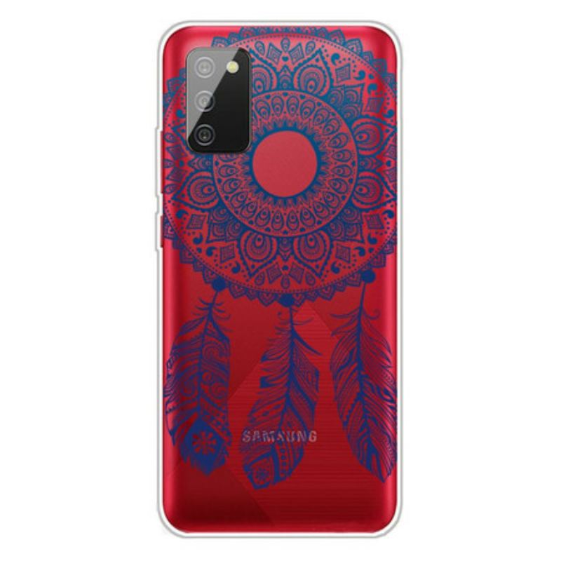 Cover Samsung Galaxy A02s Mandala Med Enkelt Blomst