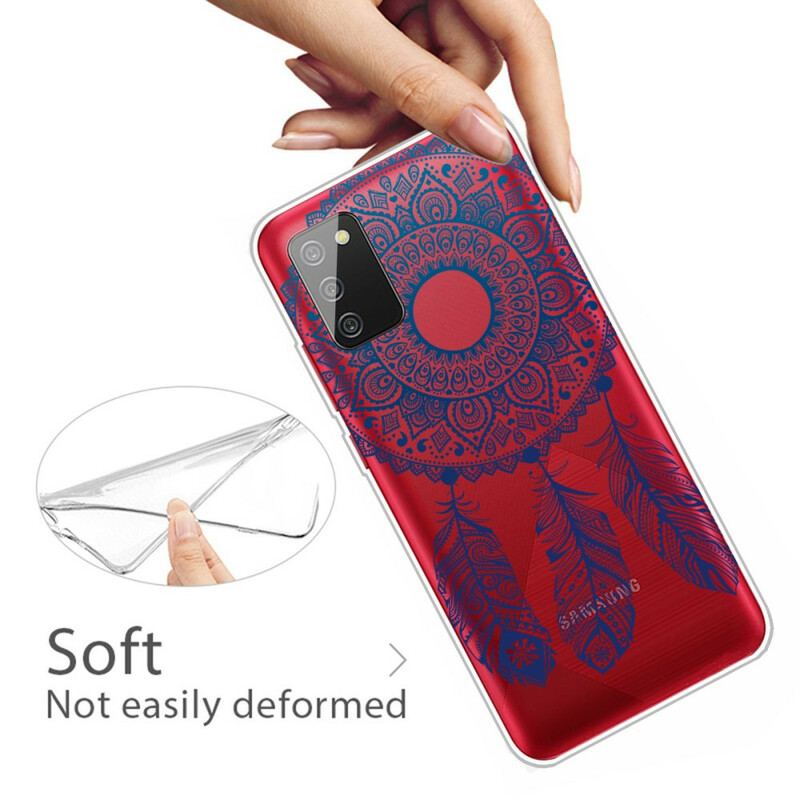 Cover Samsung Galaxy A02s Mandala Med Enkelt Blomst