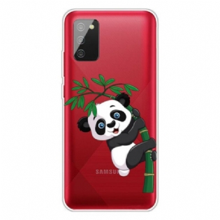 Cover Samsung Galaxy A02s Sømløs Panda På Bambus