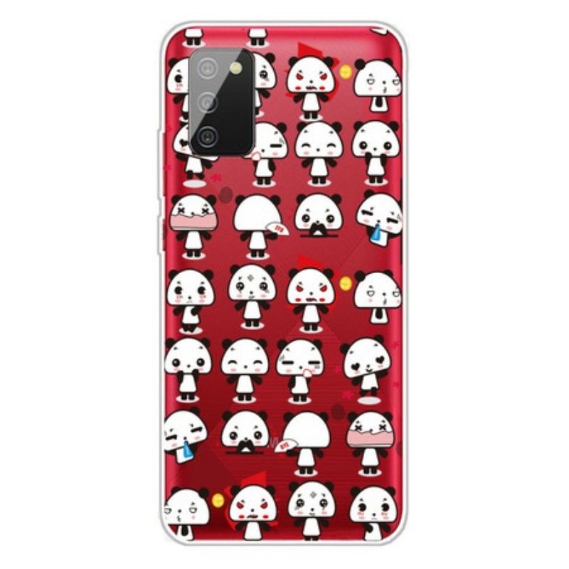 Cover Samsung Galaxy A02s Sømløse Sjove Pandaer