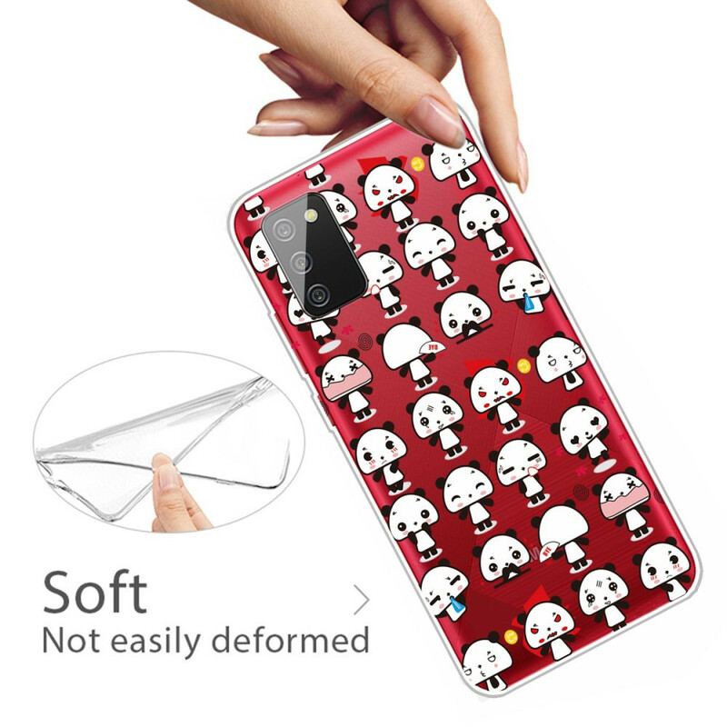 Cover Samsung Galaxy A02s Sømløse Sjove Pandaer