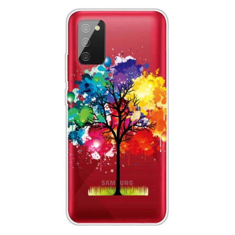 Cover Samsung Galaxy A02s Sømløst Akvareltræ