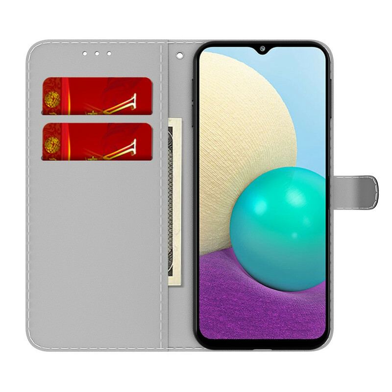 Flip Cover Samsung Galaxy A02s Abstrakt Mønster