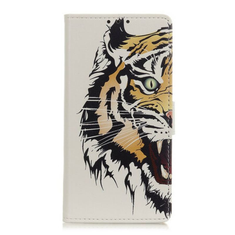 Flip Cover Samsung Galaxy A02s Hård Tiger