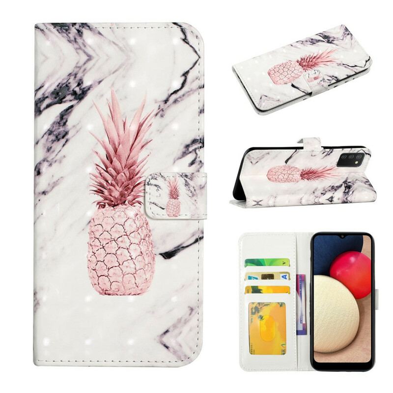 Flip Cover Samsung Galaxy A02s Let Plet Ananas