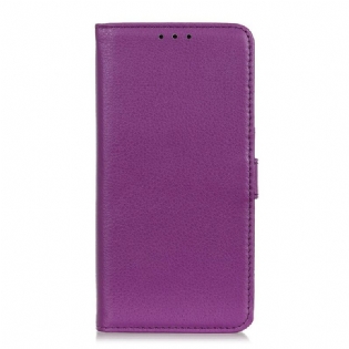 Flip Cover Samsung Galaxy A02s Traditionelt Litchi