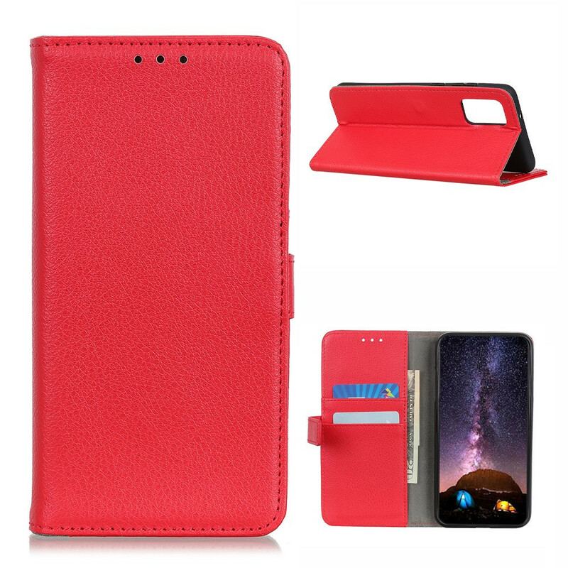 Flip Cover Samsung Galaxy A02s Traditionelt Litchi