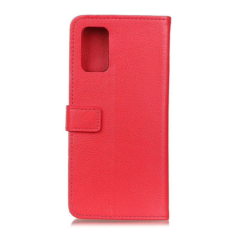 Flip Cover Samsung Galaxy A02s Traditionelt Litchi