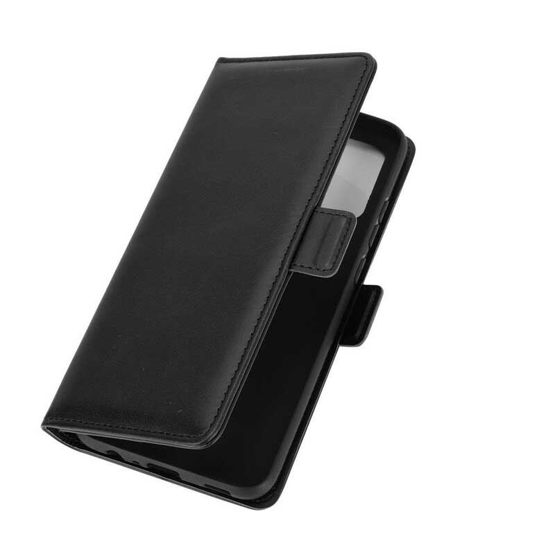 Læder Cover Samsung Galaxy A02s Flip Cover Dobbelt Klap