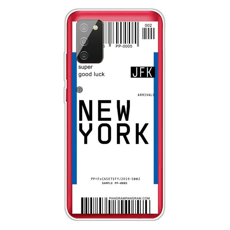 Mobilcover Samsung Galaxy A02s Boardingkort Til New York