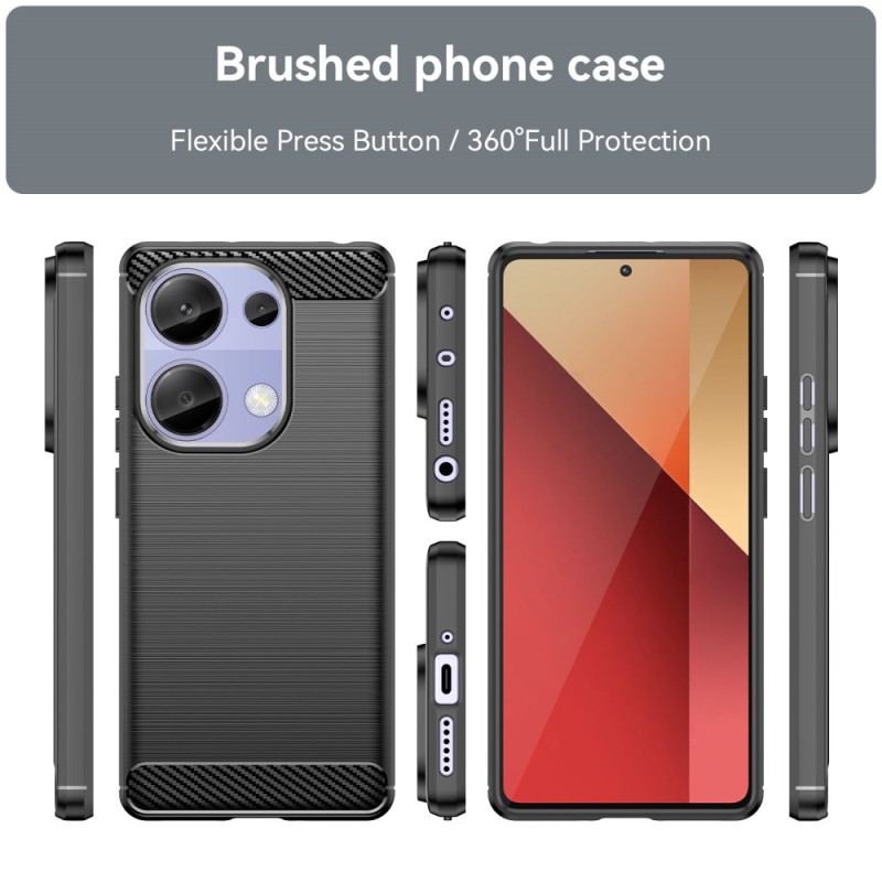 Cover Til Xiaomi Redmi Note 13 Pro 4g Børstet Kulfiber