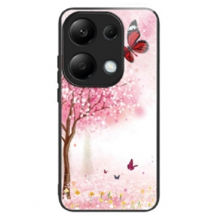 Cover Til Xiaomi Redmi Note 13 Pro 4g Kirsebærblomster Af Hærdet Glas