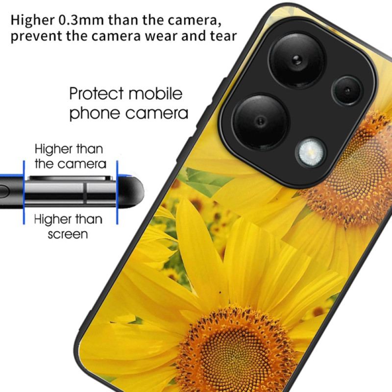 Cover Til Xiaomi Redmi Note 13 Pro 4g Solsikker Af Hærdet Glas