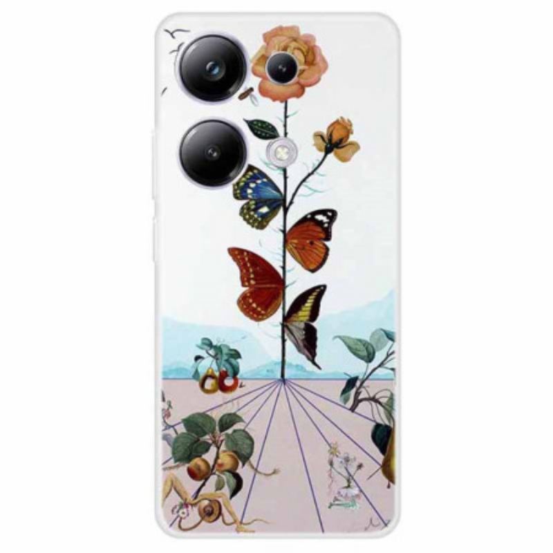 Cover Til Xiaomi Redmi Note 13 Pro 4g Sommerfugleblomster