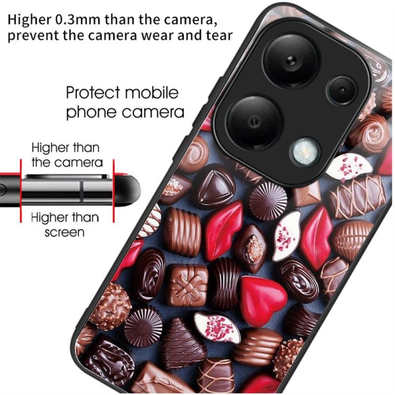 Cover Xiaomi Redmi Note 13 Pro 4g Chokolader Af Hærdet Glas