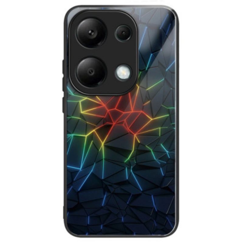 Cover Xiaomi Redmi Note 13 Pro 4g Geometri Hærdet Glas