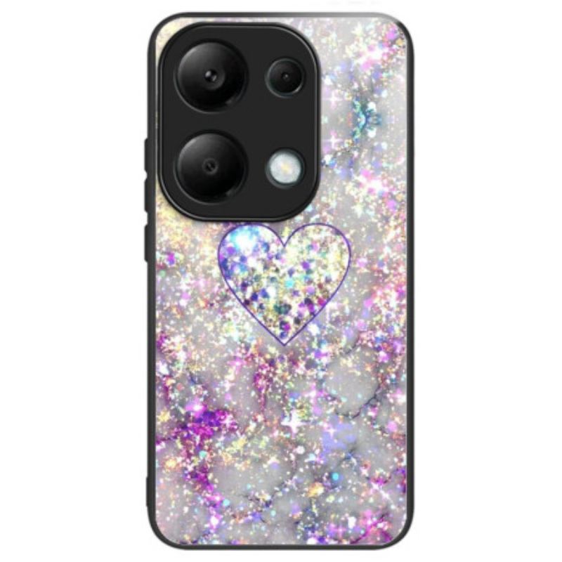 Cover Xiaomi Redmi Note 13 Pro 4g Hjerteglitter Af Hærdet Glas