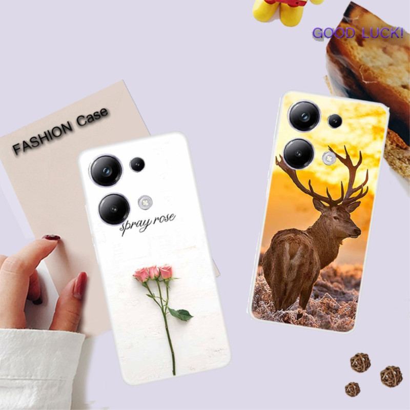 Cover Xiaomi Redmi Note 13 Pro 4g Tre Blomster