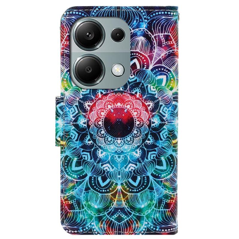 Flip Cover Til Xiaomi Redmi Note 13 Pro 4g Mandala Med Rem