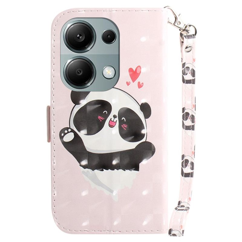 Flip Cover Til Xiaomi Redmi Note 13 Pro 4g Panda Love Med Rem