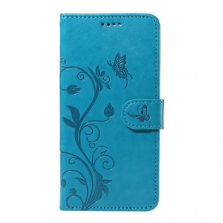 Flip Cover Xiaomi Redmi Note 13 Pro 4g Blomster Og Sommerfugle