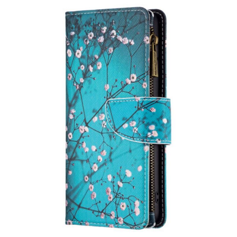 Flip Cover Xiaomi Redmi Note 13 Pro 4g Blomstergrene Pung Med Rem