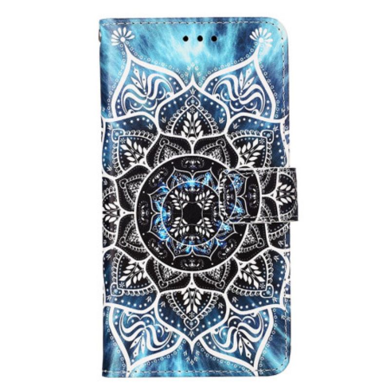 Flip Cover Xiaomi Redmi Note 13 Pro 4g Blomstermandala Med Rem