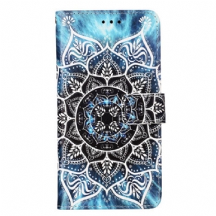 Flip Cover Xiaomi Redmi Note 13 Pro 4g Blomstermandala Med Rem