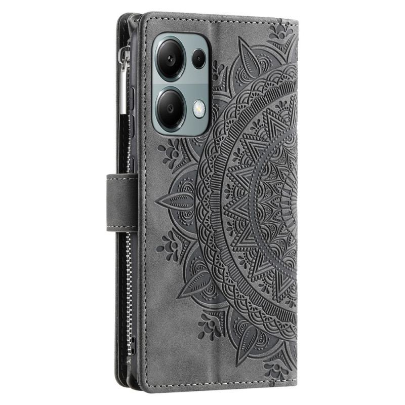 Flip Cover Xiaomi Redmi Note 13 Pro 4g Mandala Læder Effekt