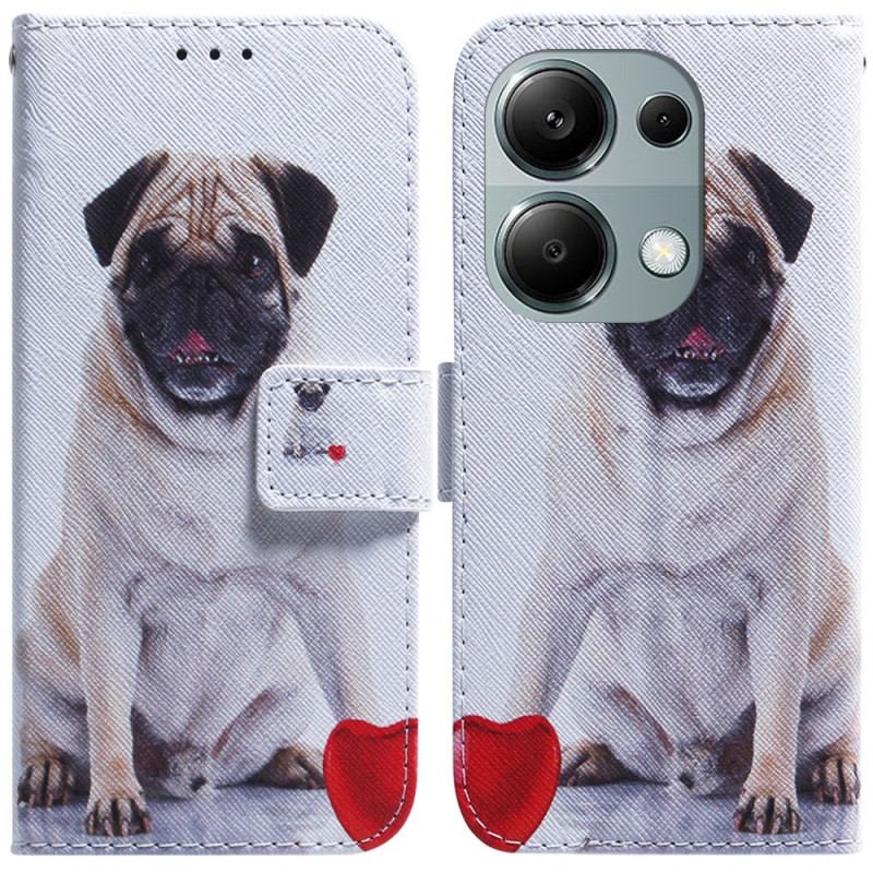 Flip Cover Xiaomi Redmi Note 13 Pro 4g Mops Hund Med Rem