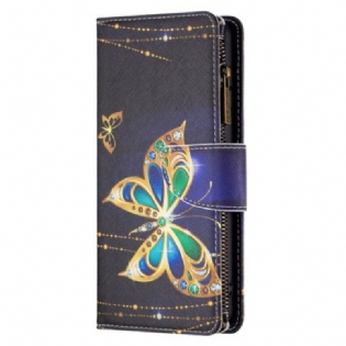 Flip Cover Xiaomi Redmi Note 13 Pro 4g Strass Sommerfuglepung Med Rem