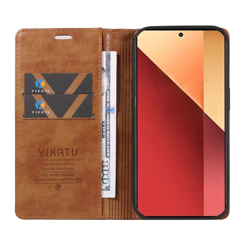 Flip Cover Xiaomi Redmi Note 13 Pro 4g Vintage Yikatu