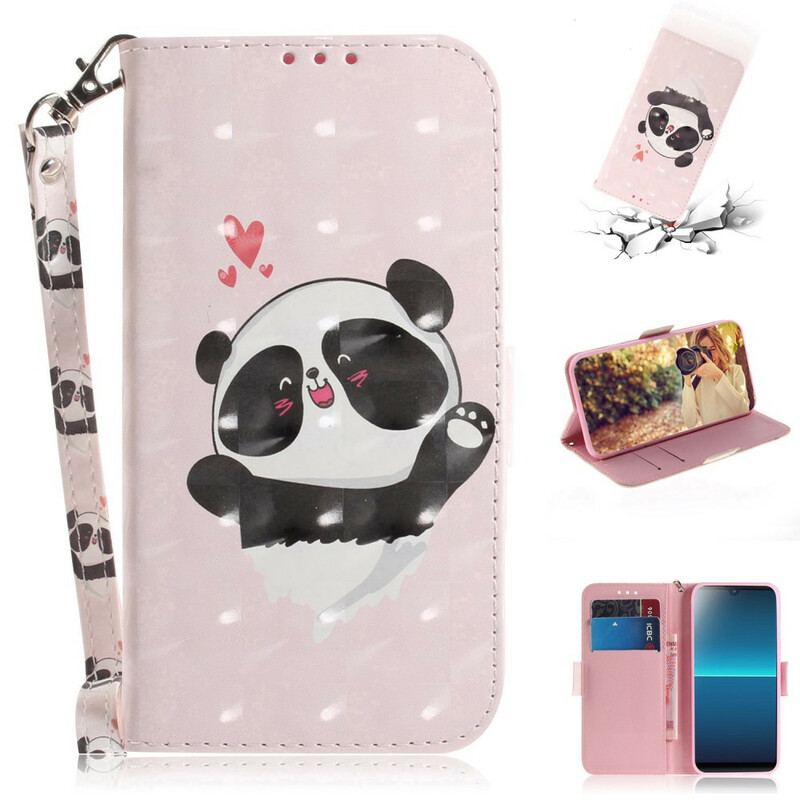 Flip Cover Sony Xperia L4 Med Snor Panda Love Med Snor