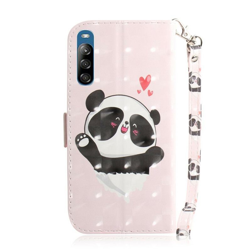 Flip Cover Sony Xperia L4 Med Snor Panda Love Med Snor