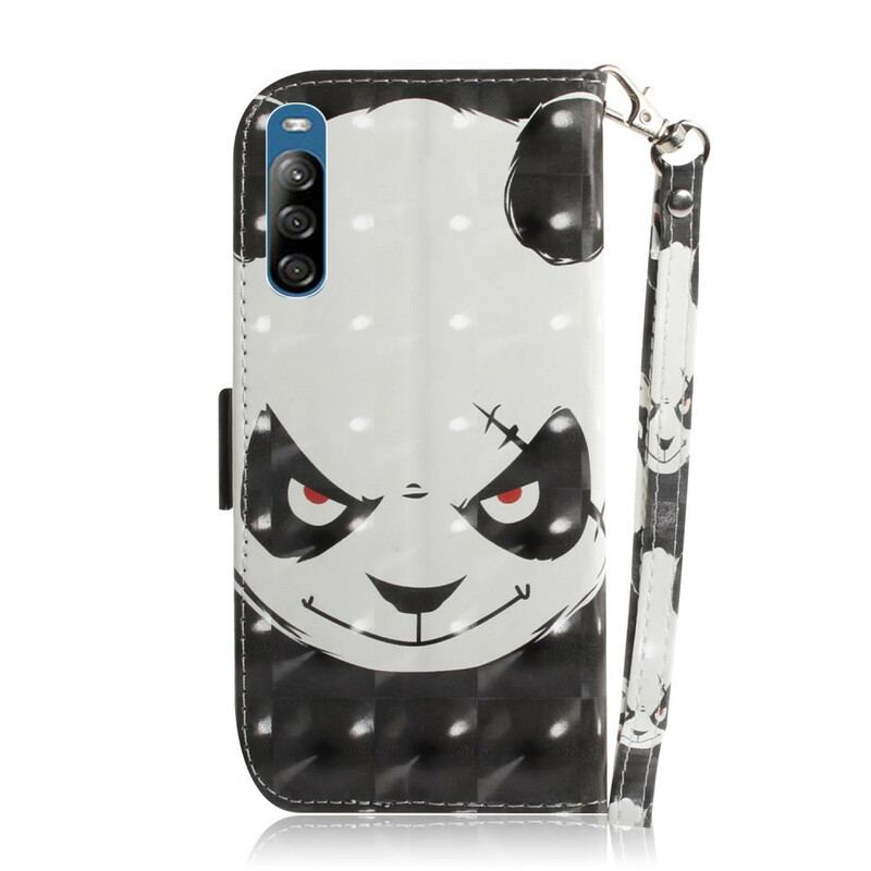 Flip Cover Sony Xperia L4 Med Snor Vred Panda Med Snor