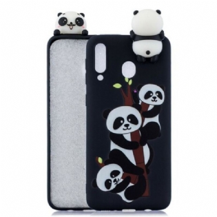 Cover Samsung Galaxy A40 3d Pandaer På Bambus