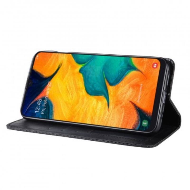 Cover Samsung Galaxy A40 Flip Cover Stiliseret Vintage Lædereffekt