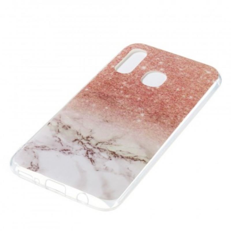 Cover Samsung Galaxy A40 Glitter Marmor